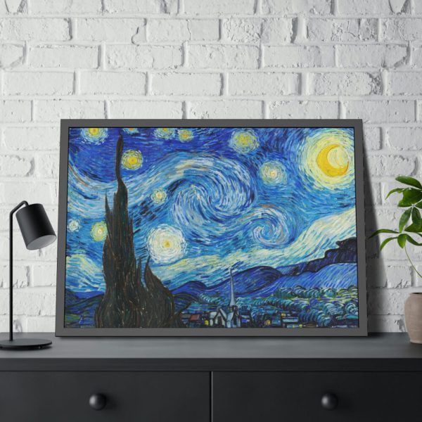 93855-3.jpg The Starry Night by Vincent van Gogh Framed Poster