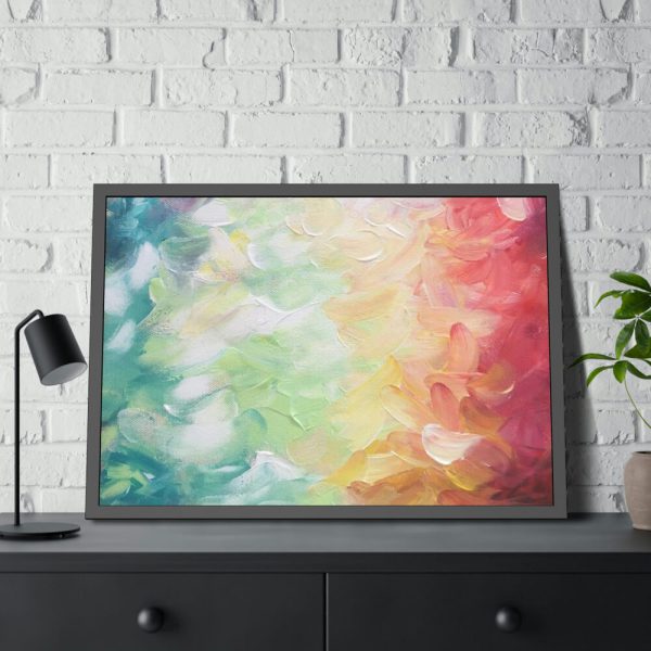93855-43.jpg Abstract Colorful Painting Background Framed Poster