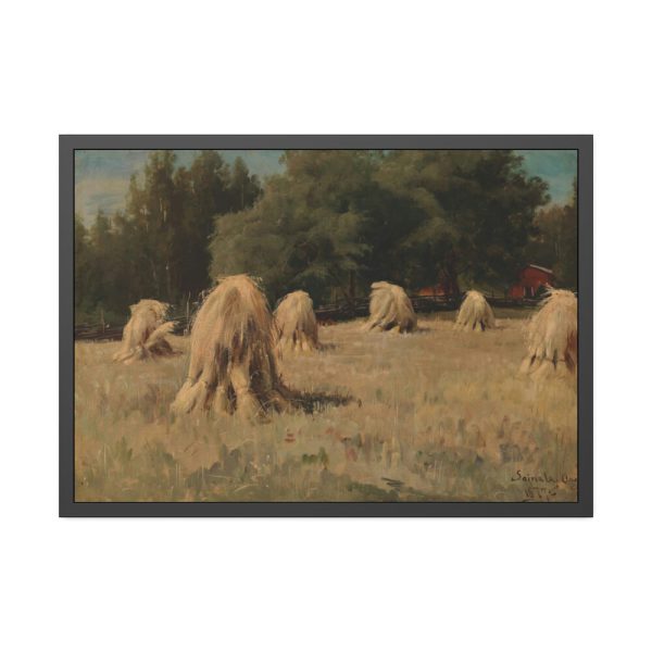 93855-56.jpg Stacks of Rye by Hjalmar Munsterhjelm Framed Poster
