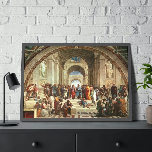93855-63.jpg The School of Athens by Stanze di Raffaello Framed Posters