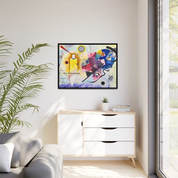 88288-3.jpg Yellow-Red-Blue Abstract Painting by Wassily Kandinsky Framed Canvas