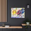 88288-4.jpg Yellow-Red-Blue Abstract Painting by Wassily Kandinsky Framed Canvas