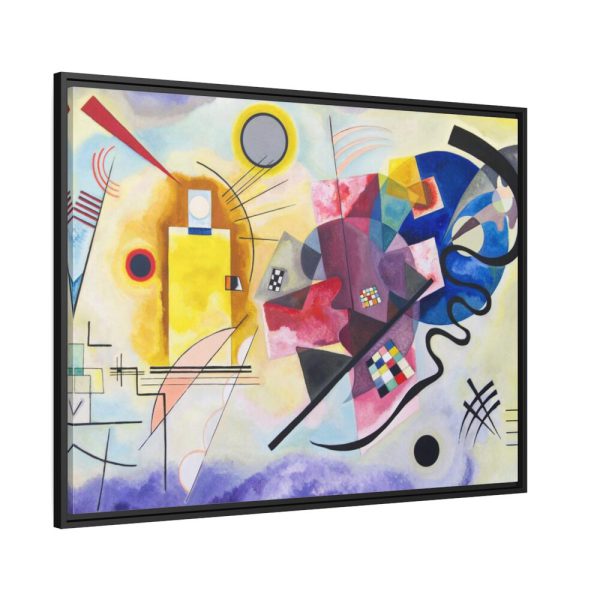 88288.jpg Yellow-Red-Blue Abstract Painting by Wassily Kandinsky Framed Canvas