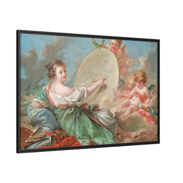 88289-10.jpg Allegory of Painting by François Boucher Framed Canvas
