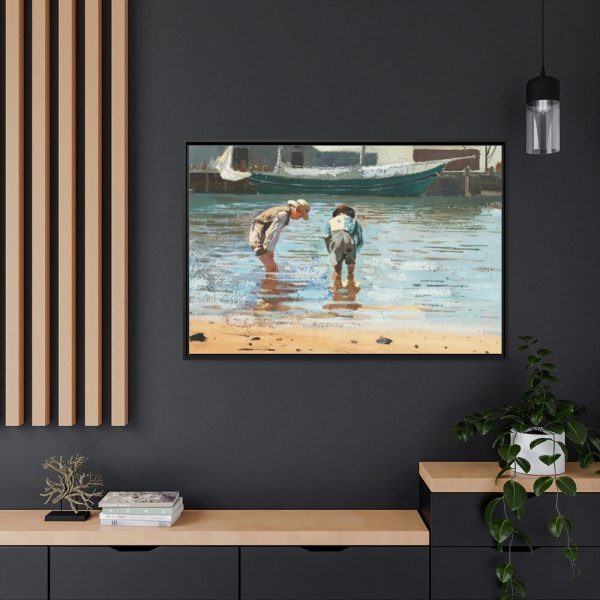 88289-134.jpg Boys Wading by Winslow Homer Framed Canvas