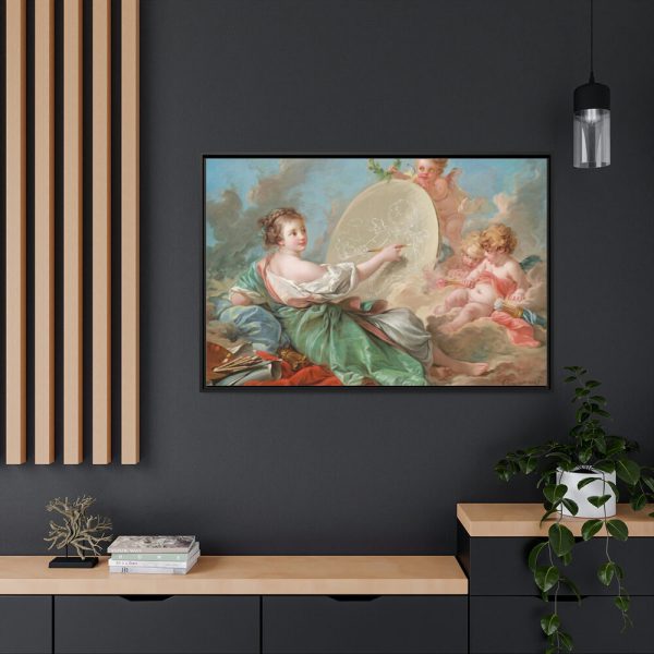 88289-14.jpg Allegory of Painting by François Boucher Framed Canvas
