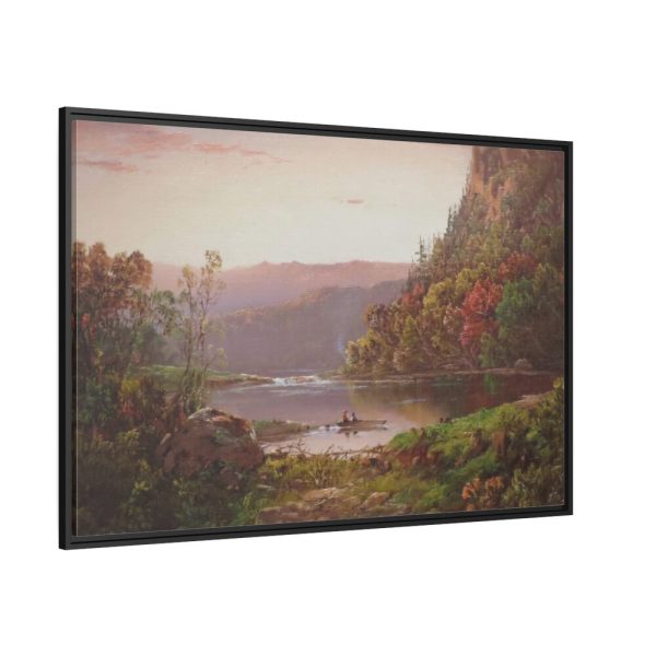 88289-155.jpg On Valley River Virginia by William Louis Sonntag Framed Canvas