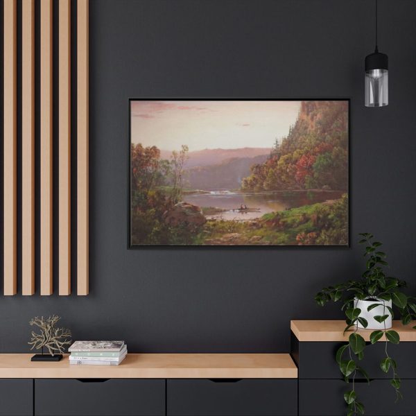88289-159.jpg On Valley River Virginia by William Louis Sonntag Framed Canvas