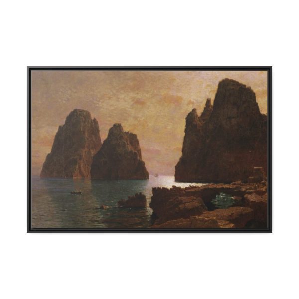 88289-166.jpg Isle of Capri, The Faraglioni by William Stanley Haseltine Framed Canvas