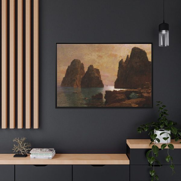 88289-169.jpg Isle of Capri, The Faraglioni by William Stanley Haseltine Framed Canvas