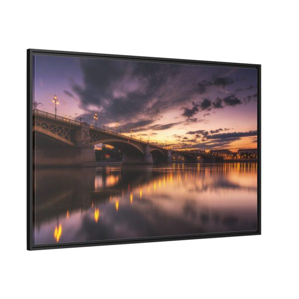 88289-200.jpg Aesthetic Purple Sky Framed Canvas
