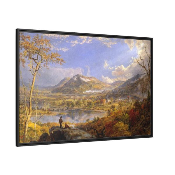 Starrucca Viaduct, Pennsylvania by Jasper Francis Cropsey Framed Canvas