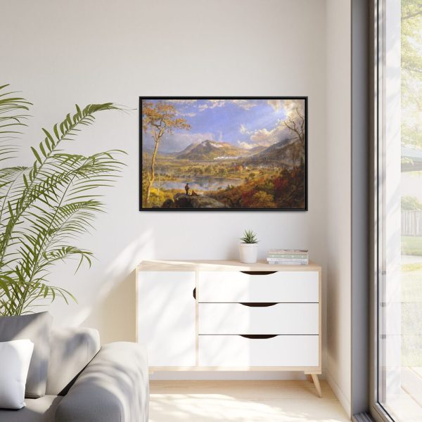 Starrucca Viaduct, Pennsylvania by Jasper Francis Cropsey Framed Canvas