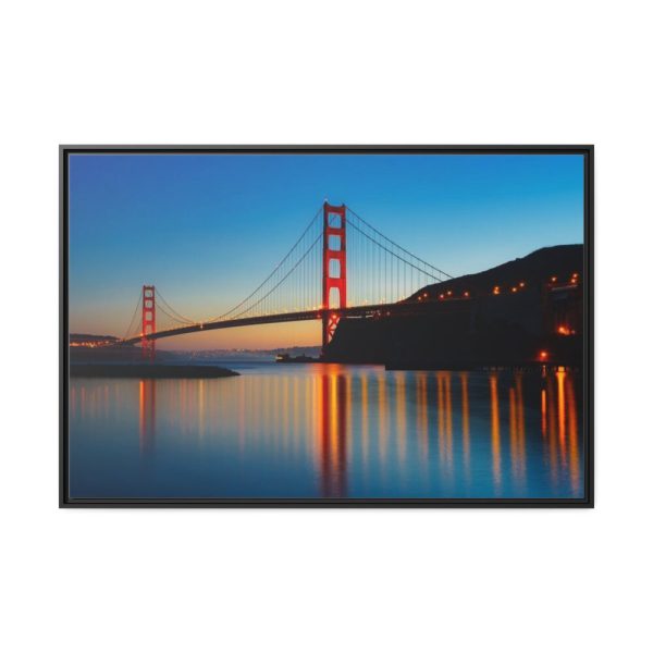 88289-241.jpg Panorama Golden Gate Bridge Framed Canvas