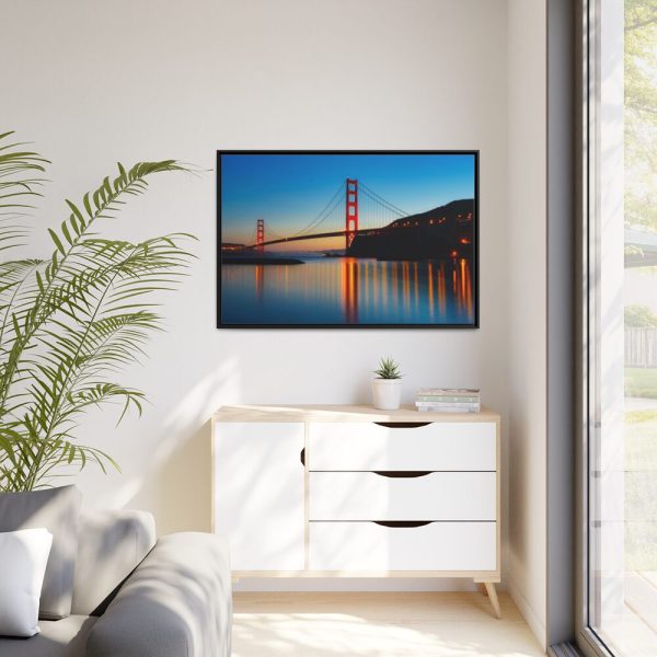 88289-243.jpg Panorama Golden Gate Bridge Framed Canvas