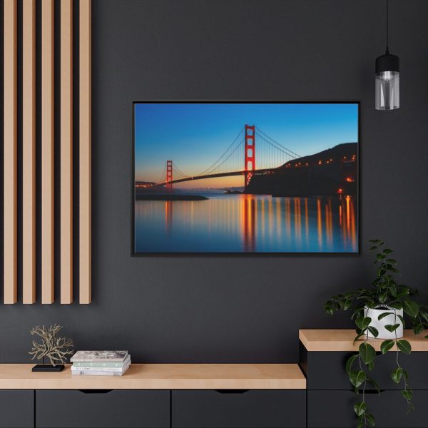 88289-244.jpg Panorama Golden Gate Bridge Framed Canvas