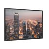 88289-245.jpg Gray High-Rise Building at Night Framed Canvas