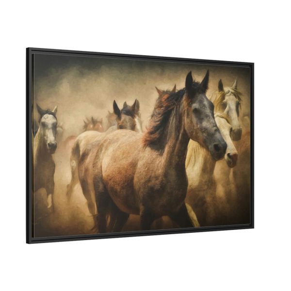 88289-25.jpg Herd of Horses Framed Canvas