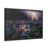 88289-270.jpg Lighting Strikes on a Stormy Night Over Bangkok's Skyline Framed Canvas