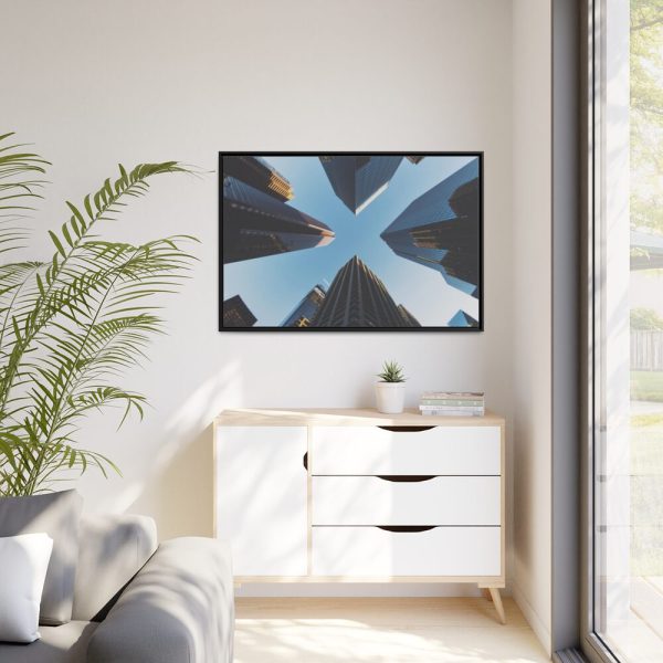 88289-278.jpg Tall skyscrapers in Calgary Framed Canvas