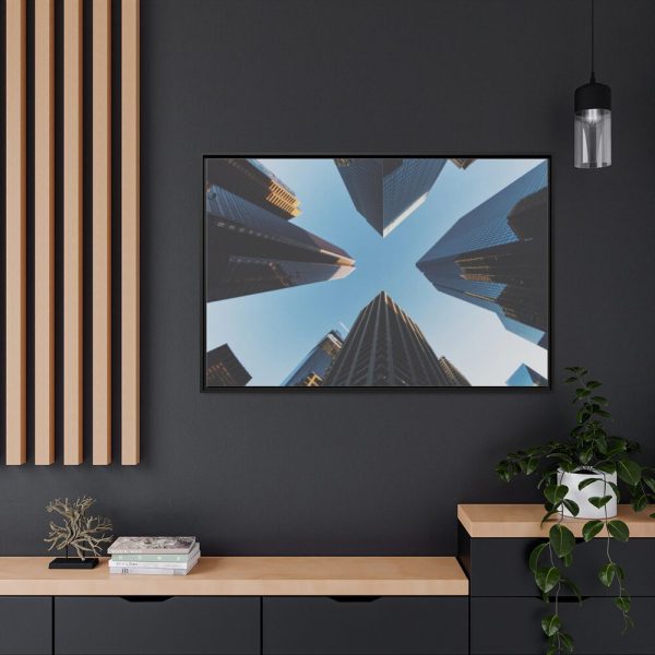 88289-279.jpg Tall skyscrapers in Calgary Framed Canvas