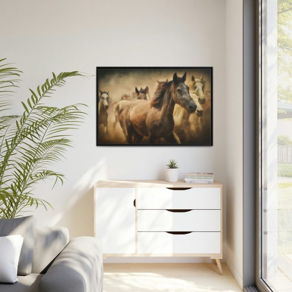 88289-28.jpg Herd of Horses Framed Canvas