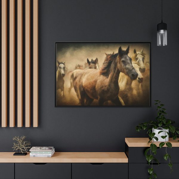 88289-29.jpg Herd of Horses Framed Canvas