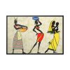 Woman Ethic African People Framed Canvas
