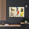 Woman Ethic African People Framed Canvas