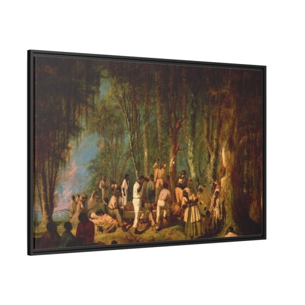 Plantation Burial by John Antrobus Framed Canvas