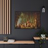 Plantation Burial by John Antrobus Framed Canvas