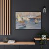 88289-324.jpg The Nyländska Jaktklubben Harbour in Helsinki by Albert Edelfelt Framed Canvas