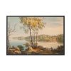 88289-326.jpg Lakeside View Near Träskända Manor, by Magnus Von Wright Framed Canvas