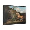 Horse Frightened by a Lion by George Stubbs Framed Canvas