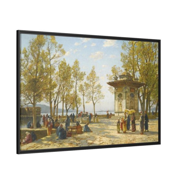 88289-350.jpg La fontana by Hermann Corrodi Framed Canvas