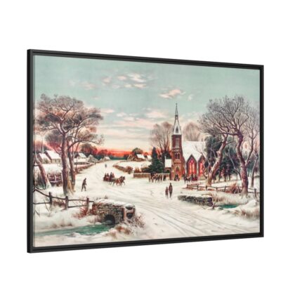 Christmas Eve by Hoover & Son Framed Canvas