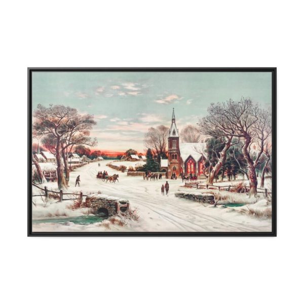 88289-356.jpg Christmas Eve by Hoover & Son Framed Canvas