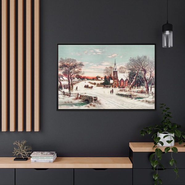 88289-359.jpg Christmas Eve by Hoover & Son Framed Canvas