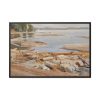 88289-361.jpg Log Raft by Albert Edelfelt Framed Canvas