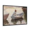 Woman in a Rowing Boat by Albert Edelfelt Framed Canvas