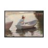 Woman in a Rowing Boat by Albert Edelfelt Framed Canvas