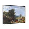 88289-50.jpg Lord Rivers's Stud Farm by Jacques-Laurent Agasse Framed Canvas
