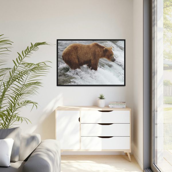 88289-73.jpg Grizzly Bear In National Park Framed Canvas