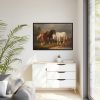 88289-8.jpg Horses after Carl Wahlbom by Magnus Von Wright Framed Canvas