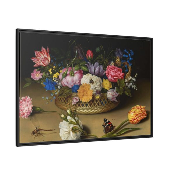 Flower Still Life by Ambrosius Bosschaert the Elder Framed Canvas