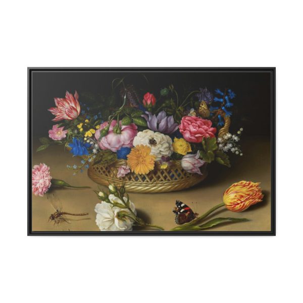 Flower Still Life by Ambrosius Bosschaert the Elder Framed Canvas