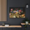 Flower Still Life by Ambrosius Bosschaert the Elder Framed Canvas