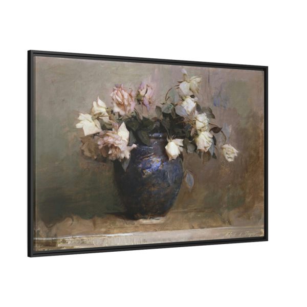 88289-95.jpg Roses by Abbott Handerson Thayer Framed Canvas