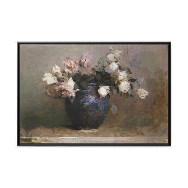 88289-96.jpg Roses by Abbott Handerson Thayer Framed Canvas