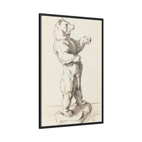 88299-10.jpg Takajaloillaan Seisova Karhu by Helene Schjerfbeck Framed Canvas